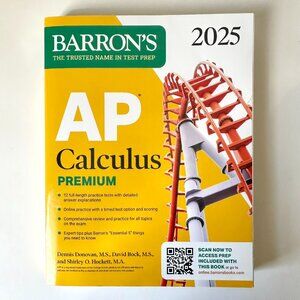 Barron’s AP Calculus Premium 2025: Prep Book w/12 Practice Tests, Review, Online